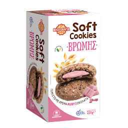 Μπισκότα Soft Cookies Βρώμης Ruby Σοκολάτα 220g