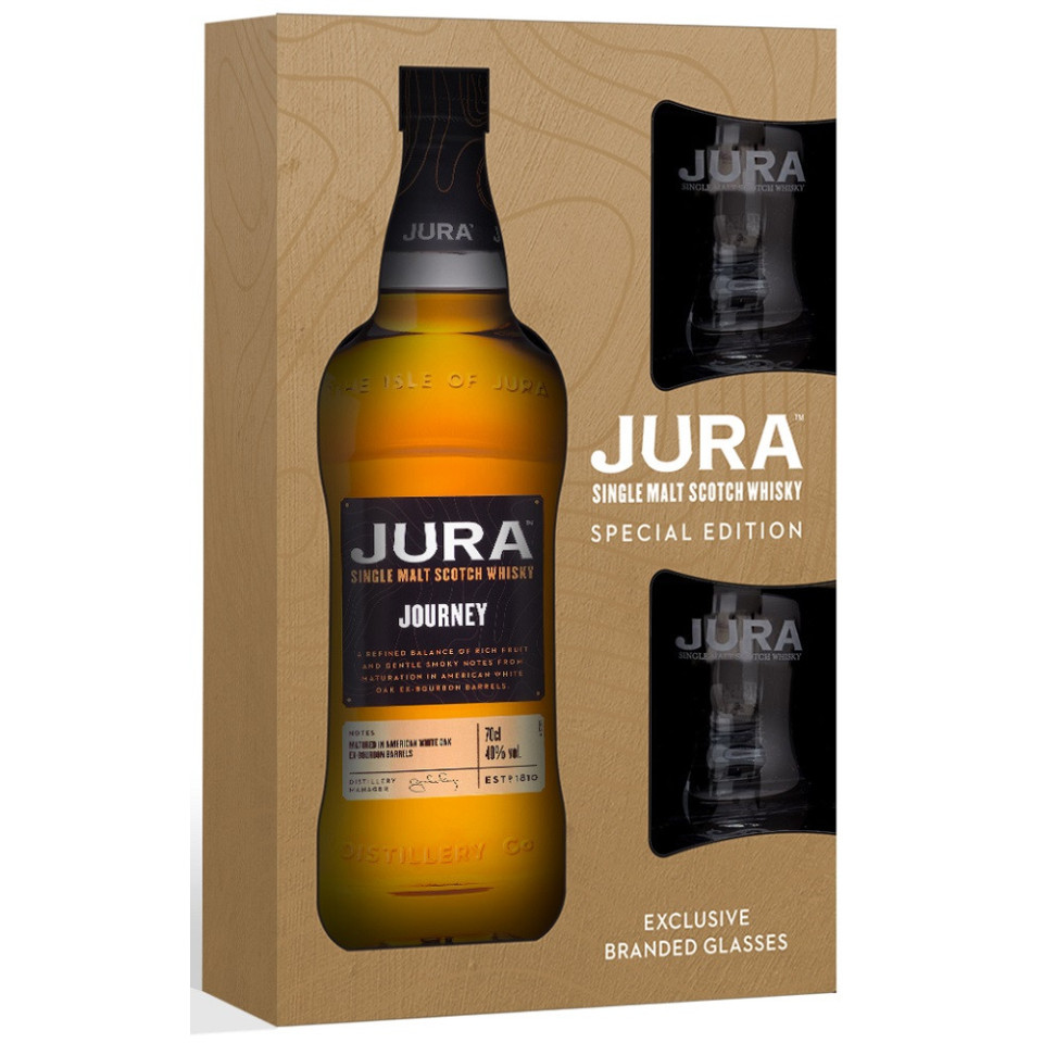 ISLE OF JURA Ουίσκι Σκωτίας Jura Journey Single Malt 700ml + Ποτήρια Δώρο