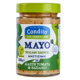 Mayo Vegan Sauce με Λιαστή Τομάτα & Βασιλικό 280g