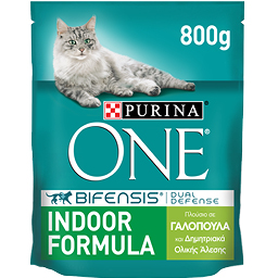 Ξηρά Τροφή Γάτας Indoor Γαλοπούλα 800 gr
