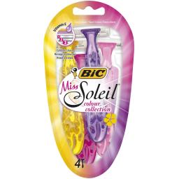 Ξυραφάκια Miss Soleil Colour Collection 4 Τεμάχια