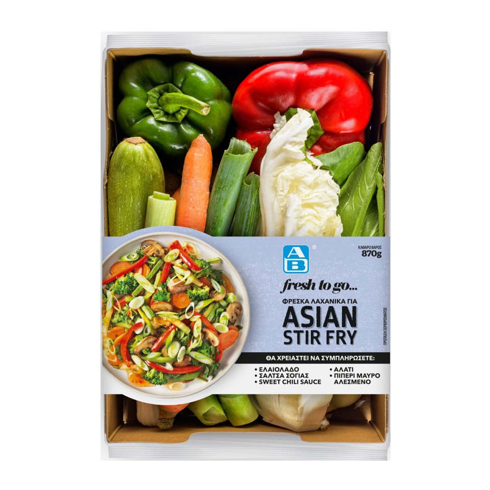 ΑΒ Asian Stir Fry Fresh Box Φρέσκων Λαχανικών 870gr