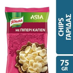 Asia Chips Γαρίδας με Πιπέρι Καγιέν 75g Έκπτωση 20%