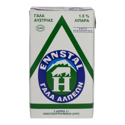 Γάλα Μακράς Διαρκείας Ελαφρύ 1.5 % 1 Lt