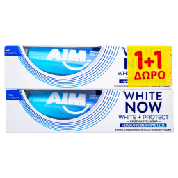 Οδοντόκρεμα White Now White & Protect 75ml 1+1 Δώρο 1+1