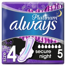 Σερβιέτες Ultra Platinum Secure Night 5 Τεμάχια