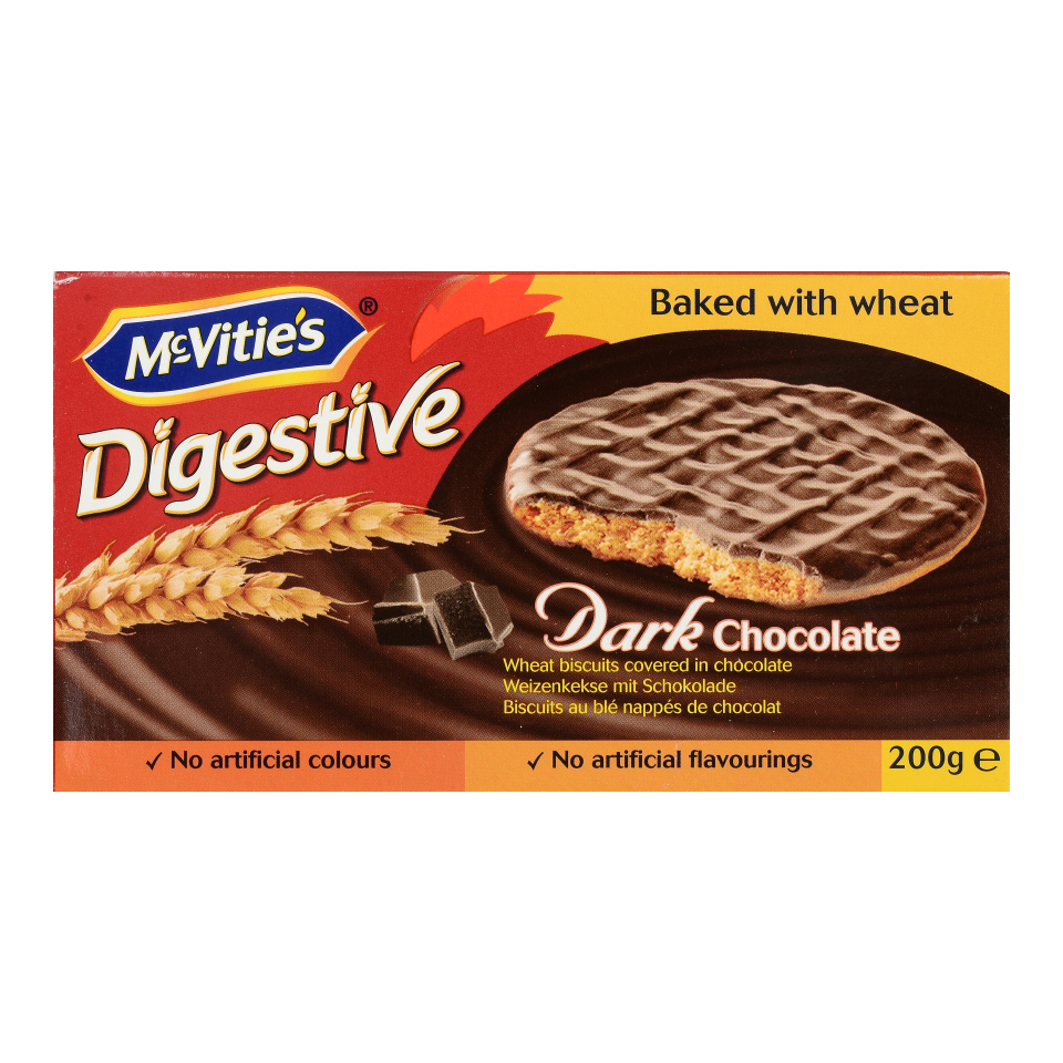 Μπισκότα Digestive Ολικής Άλεσης Σοκολάτα 200g