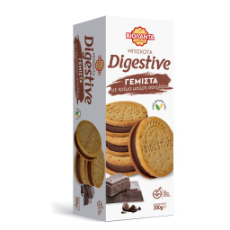 Μπισκότα Digestive Γεμιστά Μαύρη Σοκολάτα 200g