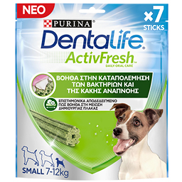 Συμπληρωματική Τροφή Dentalife ActivFresh Μικρόσωμοι Σκύλοι 115g