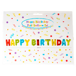 Μπαλόνια Foil Set Happy Birthday 1 Τεμάχιο