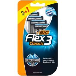 Ξυραφάκια Μιας Χρήσης Flex 3 Classic 3+1 Τεμάχιo Δώρο