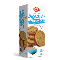 Μπισκότα Digestive Γεμιστά 0% Ζάχαρη Ταχίνι & Κακάο 200g
