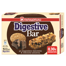 Μπάρες Δημητριακών Digestive Σοκολάτα 5x28g Έκπτωση 0.30E