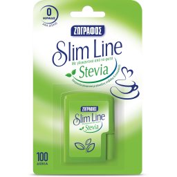 Γλυκαντικό Δισκία Slim Line Stevia 30g