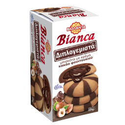 Μπισκότα Bianca Διπλογεμιστά Κακάο 225g