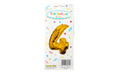 Μπαλόνι Foil Νο4 33cm Χρυσό 1 Τεμάχιο
