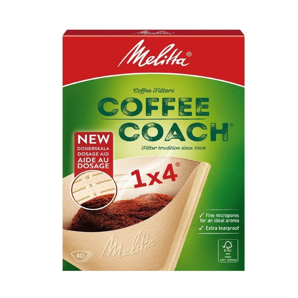 Φίλτρα Καφέ Coffee Coach 1x4 40 Τεμάχια 7528218