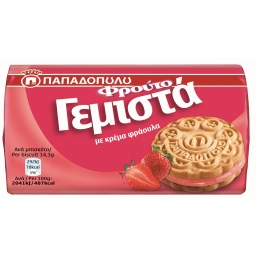 Μπισκότα Γεμιστά Φράουλα 85 gr