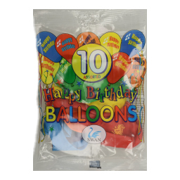Μπαλόνια Happy Birthday 10 Τεμάχια