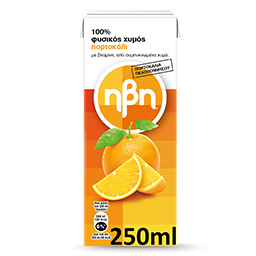 Φυσικός Χυμός Πορτοκάλι Πελοποννήσου 250ml