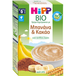Κρέμα Δημητριακών με Μπανάνα & Κακάο Bio 200g