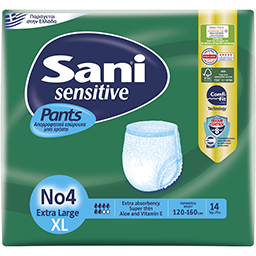 Εσώρουχα Ακράτειας Sensitive Pants XL No4 14 Τεμάχια