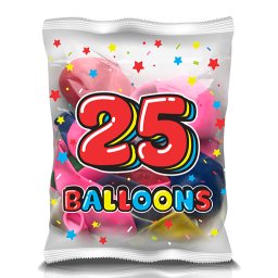 Μπαλόνια Χρωματιστά 25 Τεμάχια
