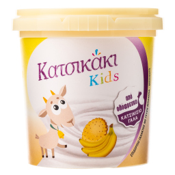 Επιδόρπιο Γάλακτος Κατσικάκι Kids Μπανάνα Μπισκότο 140g