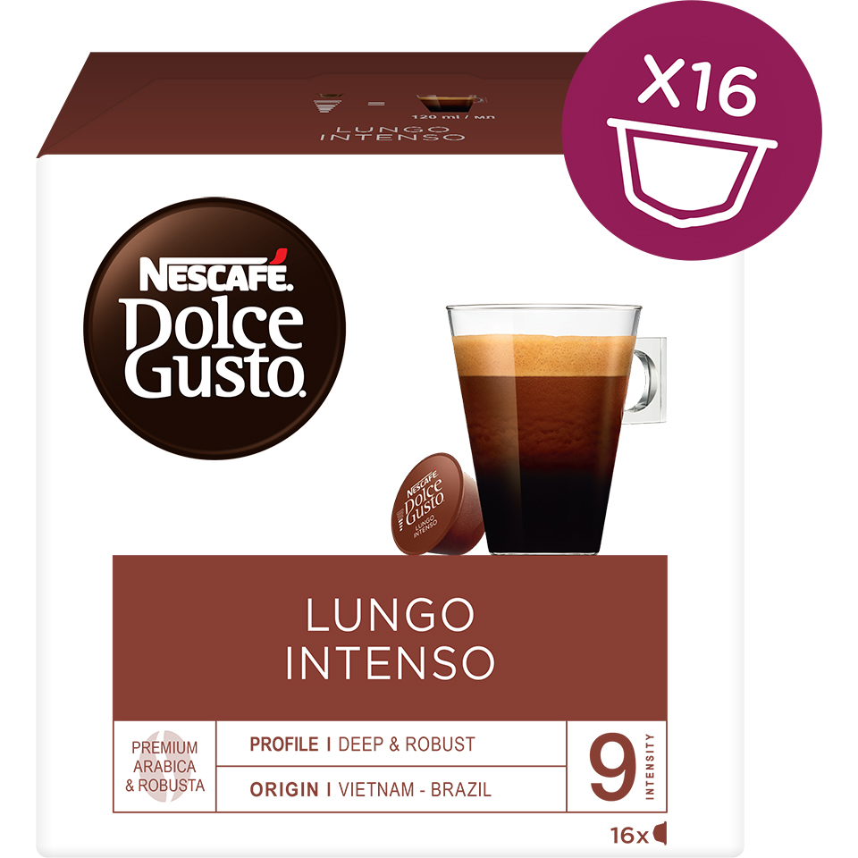 NESCAFE Κάψουλες Καφέ Dolce Gusto Lungo Intenso 16 τεμάχια