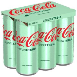 Αναψυκτικό Cola Στέβια Κουτί 6x330ml
